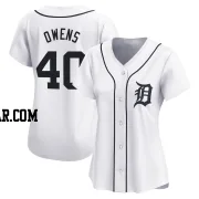 Tyler Owens Women's Detroit Tigers White Limited Home Jersey