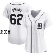 Tyler Owens Women's Detroit Tigers White Limited Home Jersey