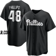 Tyler Phillips Men's Philadelphia Phillies Black/White Replica Jersey