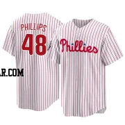 Tyler Phillips Men's Philadelphia Phillies White Replica 2022 World Series Home Jersey