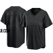 Tyler Robertson Youth San Diego Padres Black Replica Pitch Fashion Jersey