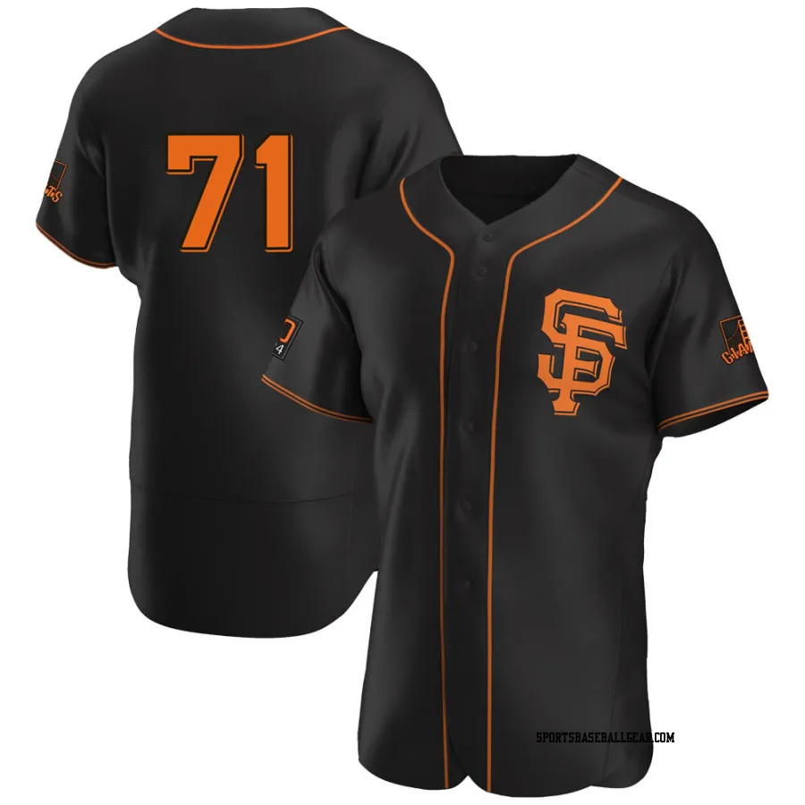 Tyler Rogers Men's San Francisco Giants Black Authentic Alternate Jersey