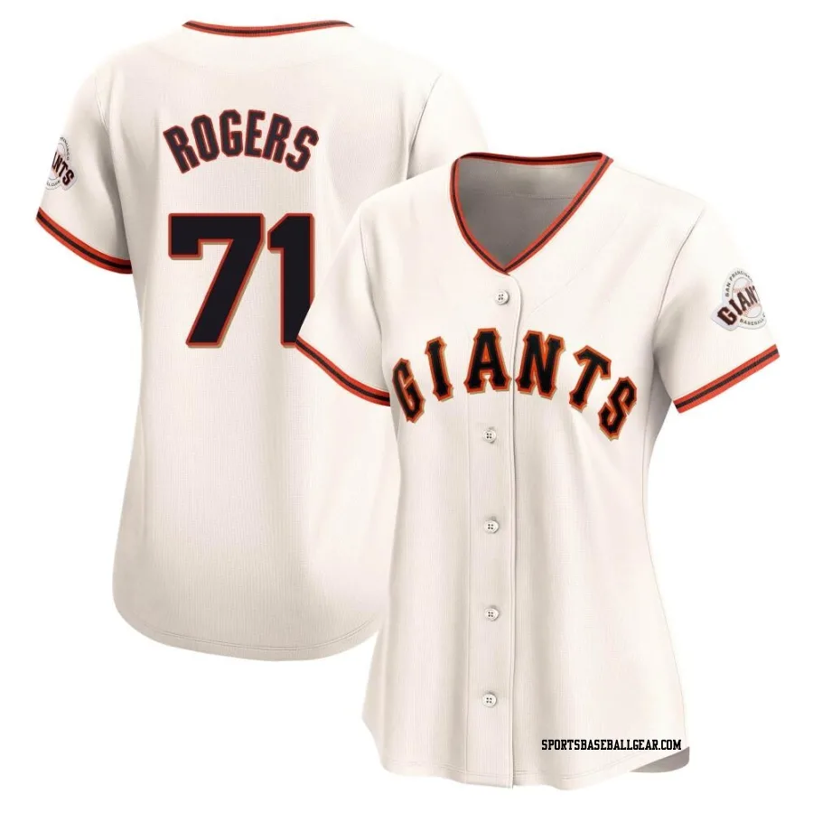 Tyler Rogers Women's San Francisco Giants Cream Limited Home Jersey