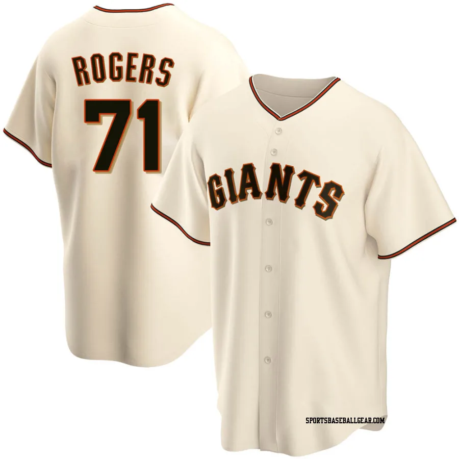 Tyler Rogers Youth San Francisco Giants Cream Replica Home Jersey