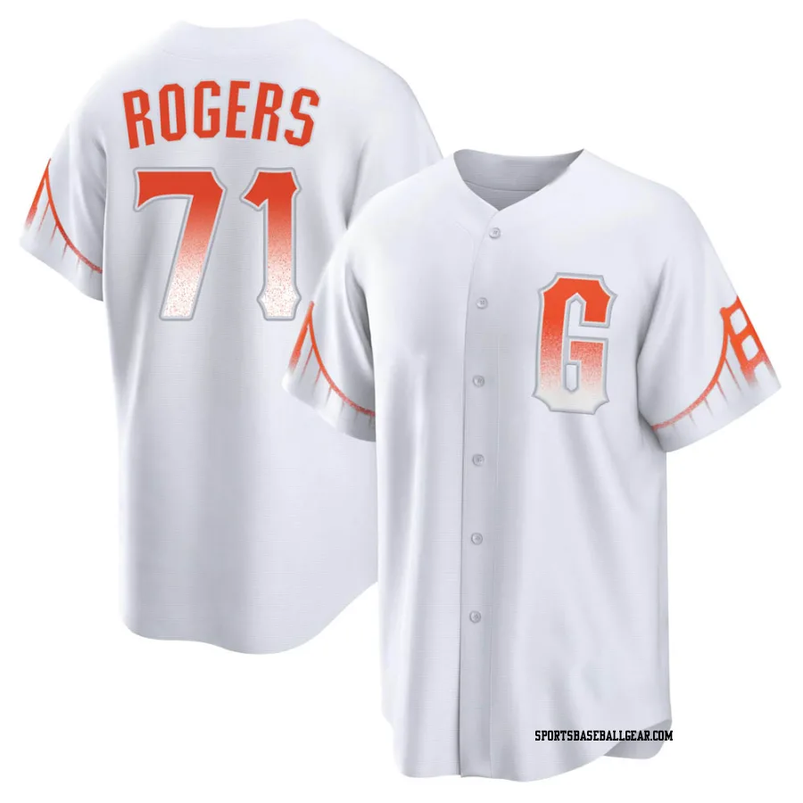 Tyler Rogers Youth San Francisco Giants White Replica 2021 City Connect Jersey