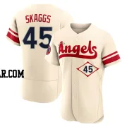 Tyler Skaggs Men's Los Angeles Angels Cream Authentic 2022 City Connect Jersey