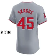 Tyler Skaggs Men's Los Angeles Angels Gray Elite Road Jersey