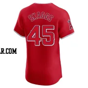 Tyler Skaggs Men's Los Angeles Angels Red Elite Alternate Jersey