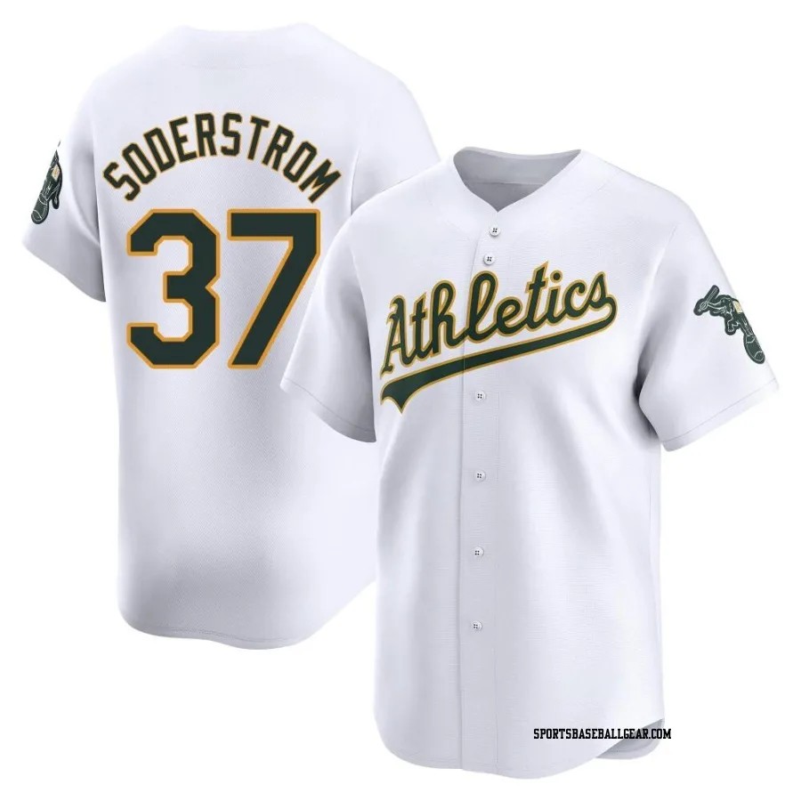 Tyler Soderstrom Men's Oakland Athletics White Limited Home Jersey