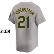 Tyler Soderstrom Youth Oakland Athletics Gray Limited Away Jersey