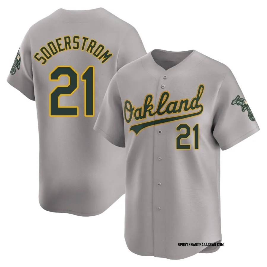 Tyler Soderstrom Youth Oakland Athletics Gray Limited Away Jersey