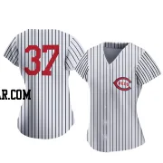 Tyler Stephenson Women's Cincinnati Reds White Replica 2022 Field Of Dreams Jersey