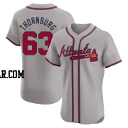 Tyler Thornburg Men's Atlanta Braves Gray Elite Road Jersey