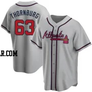 Tyler Thornburg Men's Atlanta Braves Gray Replica Road Jersey