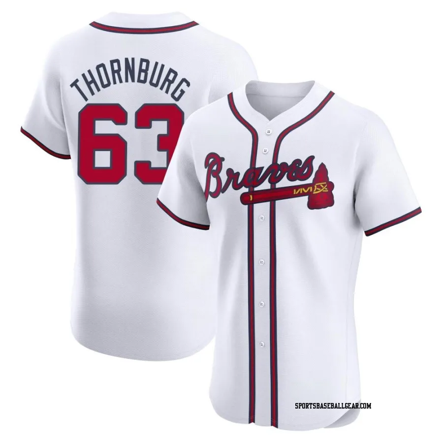 Tyler Thornburg Men's Atlanta Braves White Elite Home Jersey