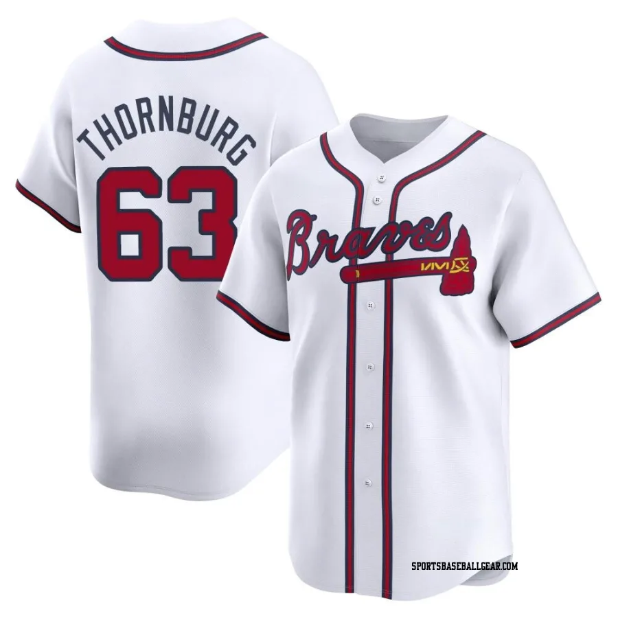 Tyler Thornburg Men's Atlanta Braves White Limited Home Jersey