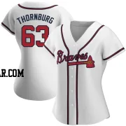 Tyler Thornburg Women's Atlanta Braves White Authentic Home Jersey