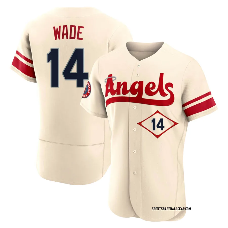 Tyler Wade Men's Los Angeles Angels Cream Authentic 2022 City Connect Jersey