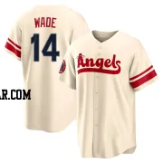 Tyler Wade Men's Los Angeles Angels Cream Replica 2022 City Connect Jersey