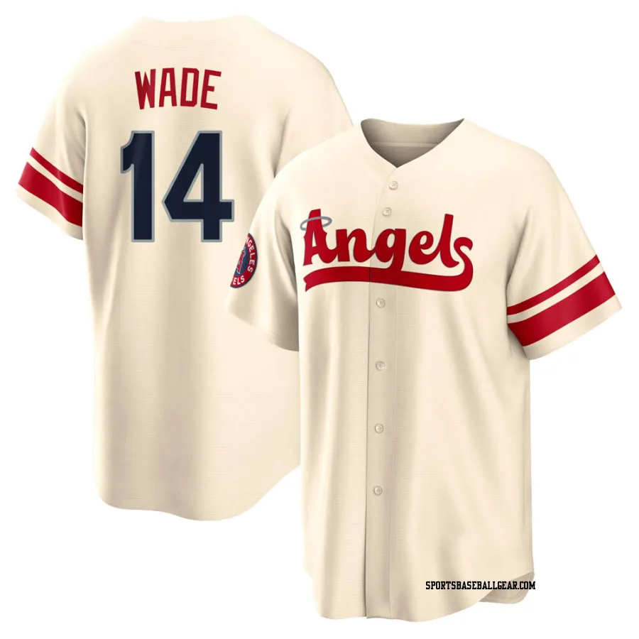 Tyler Wade Men's Los Angeles Angels Cream Replica 2022 City Connect Jersey