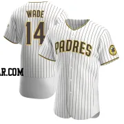 Tyler Wade Men's San Diego Padres White/Brown Authentic Home Jersey