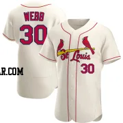 Tyler Webb Men's St. Louis Cardinals Cream Authentic Alternate Jersey