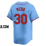 Tyler Webb Men's St. Louis Cardinals Light Blue Limited Alternate Jersey