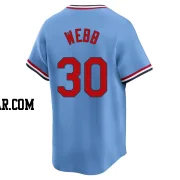 Tyler Webb Men's St. Louis Cardinals Light Blue Limited Cooperstown Collection Jersey