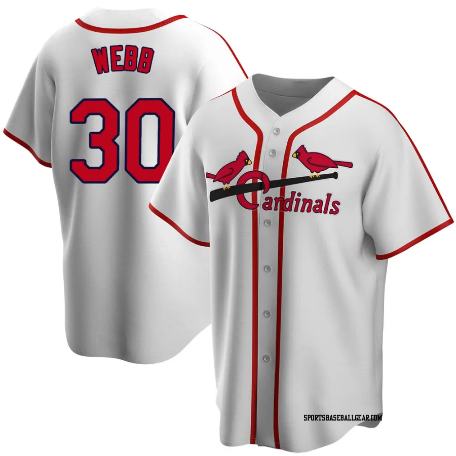 Tyler Webb Men's St. Louis Cardinals White Home Cooperstown Collection Jersey