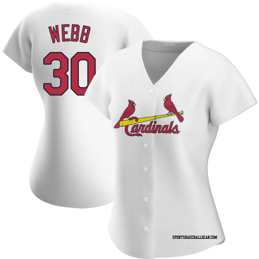 Tyler Webb Women's St. Louis Cardinals White Authentic Home Jersey