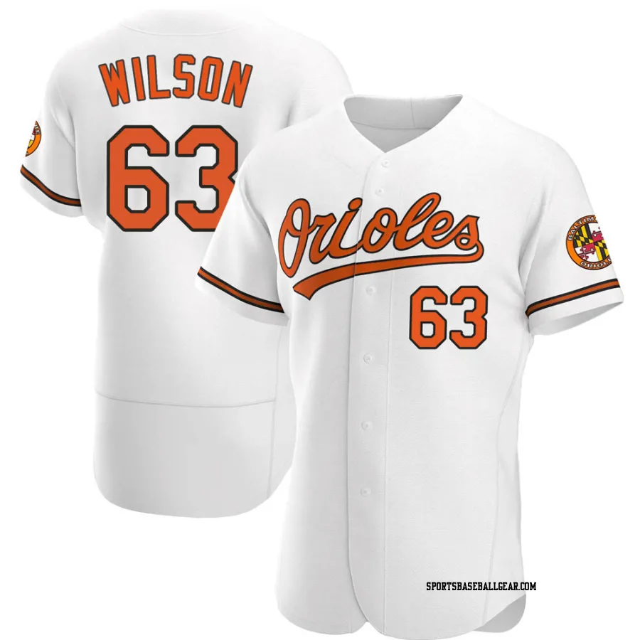 Tyler Wilson Men's Baltimore Orioles White Authentic Home Jersey