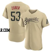 Tyler Zuber Men's Arizona Diamondbacks Gold Authentic 2021 City Connect Jersey