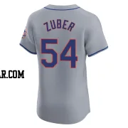 Tyler Zuber Men's New York Mets Gray Elite Road Jersey