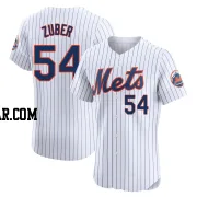 Tyler Zuber Men's New York Mets White Elite Home Jersey