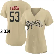 Tyler Zuber Women's Arizona Diamondbacks Gold Authentic 2021 City Connect Cool Base Jersey