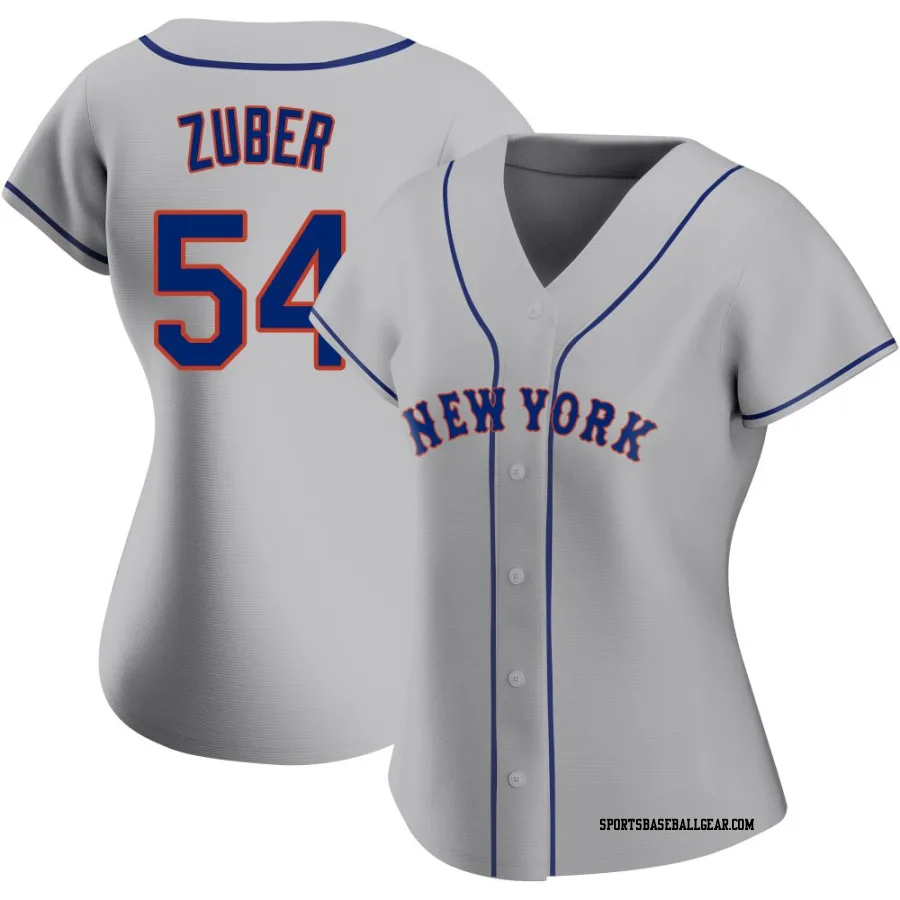 Tyler Zuber Women's New York Mets Gray Authentic Road Jersey