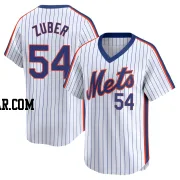 Tyler Zuber Youth New York Mets White Limited Cooperstown Collection Jersey