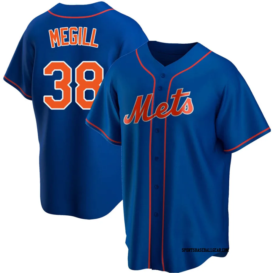 Tylor Megill Men's New York Mets Royal Replica Alternate Jersey