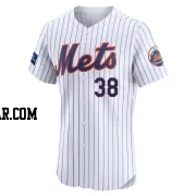 Tylor Megill Men's New York Mets White Elite Home Patch Jersey