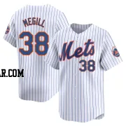 Tylor Megill Men's New York Mets White Limited Home Jersey