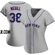 Tylor Megill Women's New York Mets Gray Authentic Road Jersey