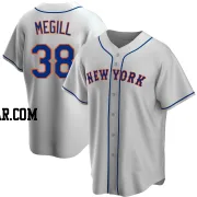 Tylor Megill Youth New York Mets Gray Replica Road Jersey