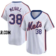 Tylor Megill Youth New York Mets White Limited Cooperstown Collection Jersey