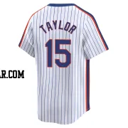 Tyrone Taylor Men's New York Mets White Limited Cooperstown Collection Jersey