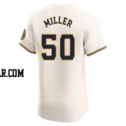 Tyson Miller Men's Milwaukee Brewers Cream Elite Home Jersey