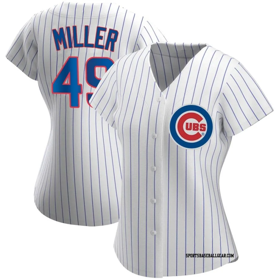 Tyson Miller Women's Chicago Cubs White Authentic Home Jersey