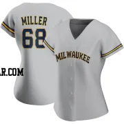 Tyson Miller Women's Milwaukee Brewers Gray Authentic Road Jersey