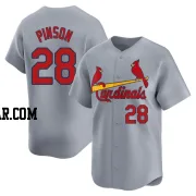 Vada Pinson Youth St. Louis Cardinals Gray Limited Away Jersey