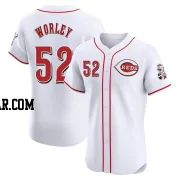 Vance Worley Men's Cincinnati Reds White Elite Home Jersey