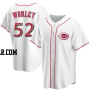 Vance Worley Men's Cincinnati Reds White Replica Home Jersey